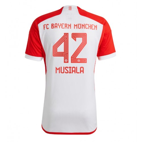 Pánský Fotbalový dres Bayern Munich Jamal Musiala #42 2023-24 Domácí Krátký Rukáv